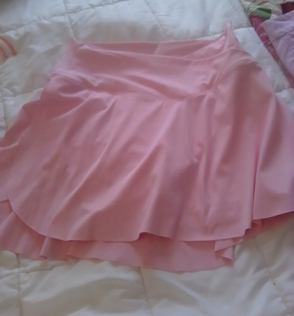 HALARA Soft Pink Layered Skater Skirt